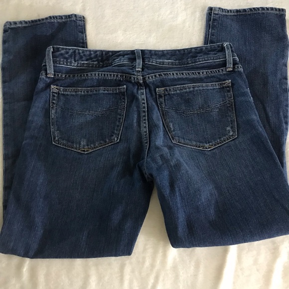 Gap Women’s Jean Straight Leg Low Rise Distress - Picture 4 of 4